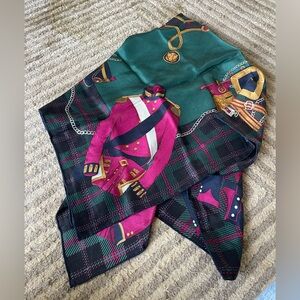 Vintage hand-rolled Silk Scarf 34x34